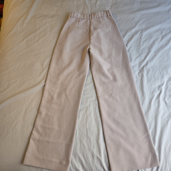 Abercrombie & Fitch Sloan High Rise Tailored Wide Leg pant sz 26 2 L light taupe - Picture 8 of 10